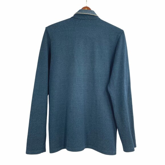 Vintage Pallas Palace Mens Medium Full Zip Jacket Indigo Blue Japanese Fashion - Picture 3 of 8